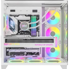 Корпус Formula Crystal Z9 белый без БП ATX 7x120mm 2xUSB3.0 audio bott PSU