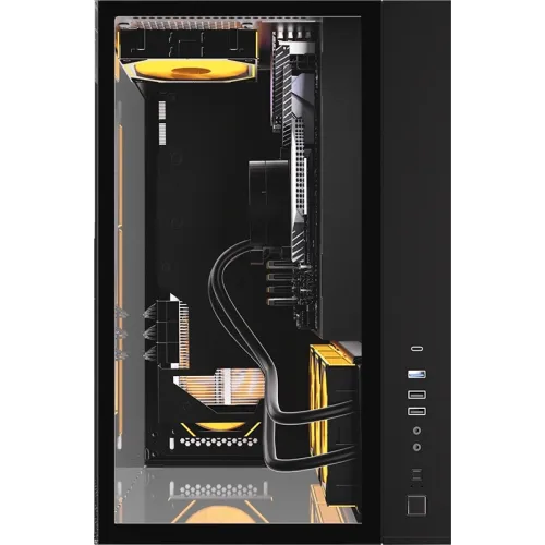 Корпус Formula Crystal Z9 FLOE черный без БП ATX 2xUSB3.0 audio bott PSU