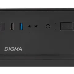 Корпус Digma DCC-MD301 черный без БП ATX 1x80mm 4x120mm 1xUSB2.0 1xUSB3.0 audio