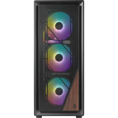 Корпус Azza Forest черный без БП ATX 4x120mm 4x140mm 2xUSB3.0 audio bott PSU