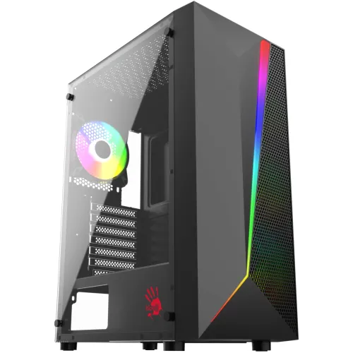 Корпус Bloody BD-CC106F черный без БП ATX 4x120mm 1xUSB2.0 1xUSB3.0 audio bott PSU