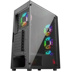 Корпус Bloody BD-CC106F черный без БП ATX 4x120mm 1xUSB2.0 1xUSB3.0 audio bott PSU