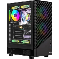 Корпус Formula Mana Geometry черный без БП ATX 4x120mm 1xUSB3.0 audio bott PSU