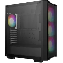 Корпус Deepcool CC560 Mesh V2 черный без БП ATX 4x120mm 5x140mm 2xUSB3.0 audio bott PSU