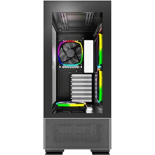 Корпус Montech Sky Two черный без БП ATX 3x140mm 2xUSB3.0 audio bott PSU