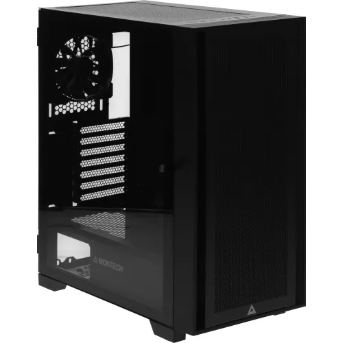 Корпус Montech Air 1000 Lite черный без БП ATX 1x120mm 3x140mm 1xUSB2.0 2xUSB3.0 audio bott PSU