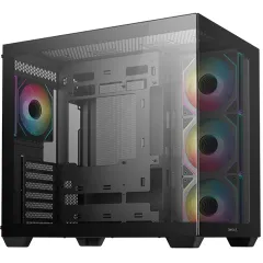 Корпус Deepcool CG530 4F черный без БП ATX 6x120mm 4x140mm 1xUSB3.0 audio bott PSU