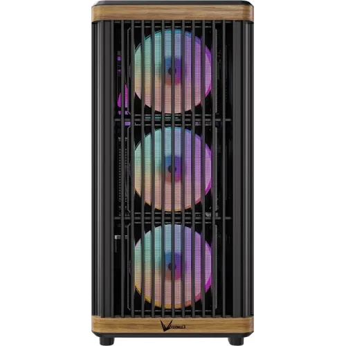 Корпус Formula TimberLine T1 черный без БП ATX 4x120mm 2xUSB3.0 audio bott PSU