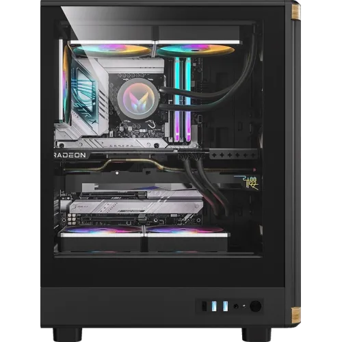 Корпус Formula TimberLine T1 черный без БП ATX 4x120mm 2xUSB3.0 audio bott PSU