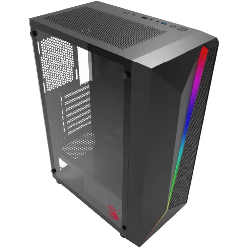 Корпус Bloody BD-CC106 черный без БП ATX 8x120mm 1xUSB2.0 1xUSB3.0 audio bott PSU