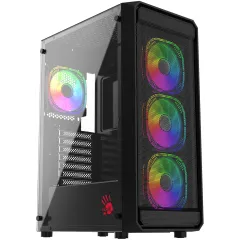Корпус Bloody BD-CC114 черный без БП ATX 8x120mm 1xUSB2.0 1xUSB3.0 audio bott PSU