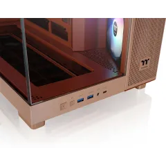 Корпус Thermaltake View 380 XL TG ARGB Gravel Sand коричневый без БП ATX 5x120mm 2x140mm 2xUSB3.0 audio bott PSU