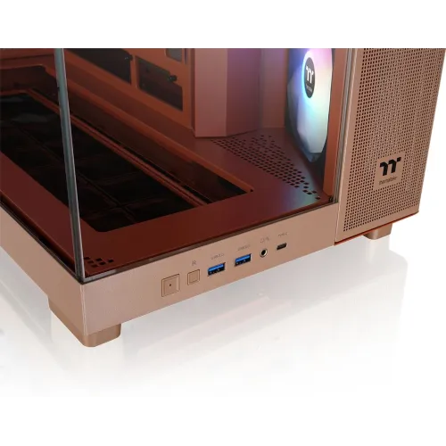 Корпус Thermaltake View 380 XL TG ARGB Gravel Sand коричневый без БП ATX 5x120mm 2x140mm 2xUSB3.0 audio bott PSU