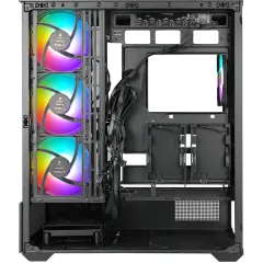 Корпус Azza TIARA черный без БП ATX 6x120mm 2x140mm 2xUSB3.0 audio bott PSU