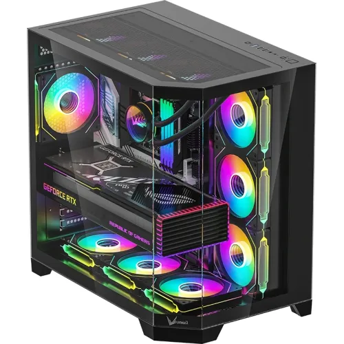 Корпус Formula Crystal Z6 Floe черный без БП ATX 2xUSB3.0 audio bott PSU