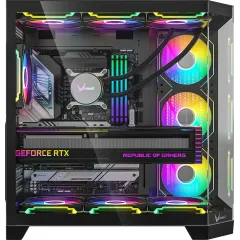 Корпус Formula Crystal Z6 Floe черный без БП ATX 2xUSB3.0 audio bott PSU