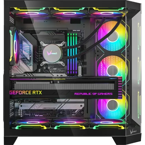 Корпус Formula Crystal Z6 Floe черный без БП ATX 2xUSB3.0 audio bott PSU