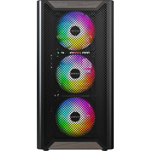 Корпус Montech XR Wood черный без БП ATX 9x120mm 4x140mm 2xUSB3.0 audio bott PSU