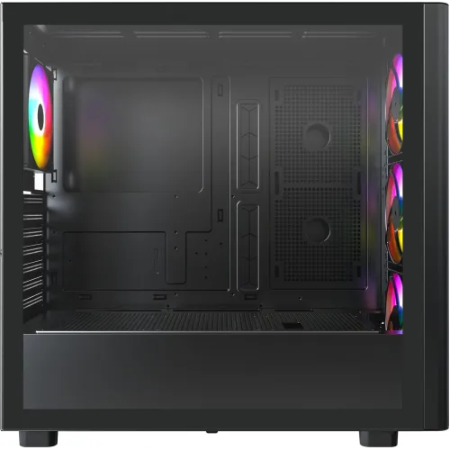 Корпус Montech XR Wood черный без БП ATX 9x120mm 4x140mm 2xUSB3.0 audio bott PSU