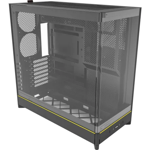 Корпус Montech HS02 черный без БП ATX 8x120mm 2xUSB3.0 audio