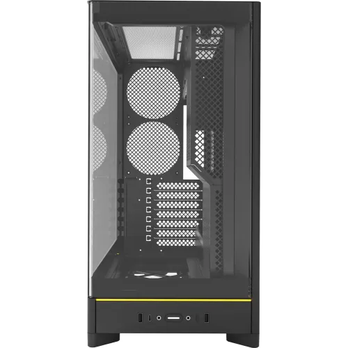 Корпус Montech HS02 черный без БП ATX 8x120mm 2xUSB3.0 audio