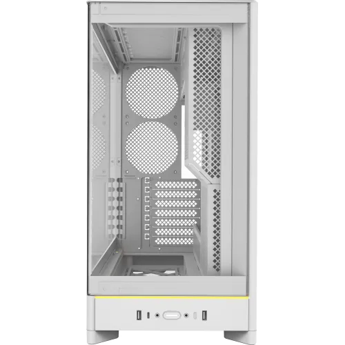 Корпус Montech HS02 белый без БП ATX 8x120mm 2xUSB3.0 audio