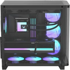 Корпус Formula Crystal U2 черный без БП ATX 10x120mm 1xUSB2.0 1xUSB3.0 audio bott PSU