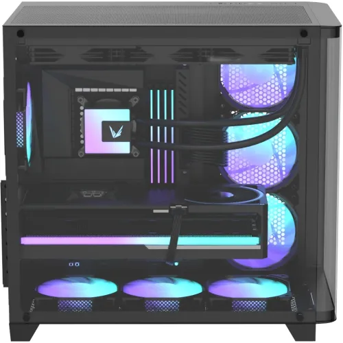 Корпус Formula Crystal U2 черный без БП ATX 10x120mm 1xUSB2.0 1xUSB3.0 audio bott PSU