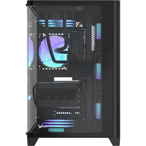 Корпус Formula Crystal U2 черный без БП ATX 10x120mm 1xUSB2.0 1xUSB3.0 audio bott PSU