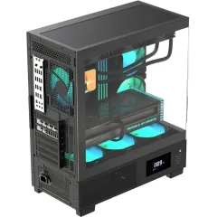 Корпус Formula Crystal E1 черный без БП ATX 9x120mm 2xUSB3.0 audio bott PSU