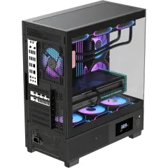 Корпус Formula Crystal E1 Floe черный без БП ATX 6x120mm 2xUSB3.0 audio bott PSU