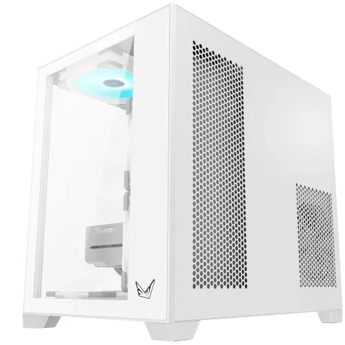 Корпус Formula Crystal Z5 TG белый без БП mATX 11x120mm 2xUSB2.0 1xUSB3.0 audio bott PSU