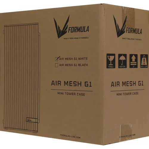 Корпус Formula Air Mesh G1 белый без БП mATX 1x80mm 2xUSB2.0 audio