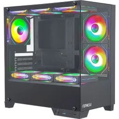 Корпус Formula Crystal Z1M черный без БП mATX 7x120mm 1xUSB2.0 1xUSB3.0 audio bott PSU