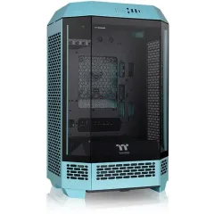 Корпус Thermaltake The Tower 300 Turquoise голубой без БП mATX 8x120mm 6x140mm 2xUSB3.0 audio bott PSU