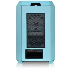 Корпус Thermaltake The Tower 300 Turquoise голубой без БП mATX 8x120mm 6x140mm 2xUSB3.0 audio bott PSU