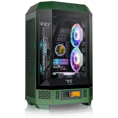 Корпус Thermaltake The Tower 300 Racing Green зеленый без БП mATX 8x120mm 6x140mm 2xUSB3.0 audio bott PSU