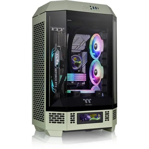 Корпус Thermaltake The Tower 300 Matcha зеленый без БП mATX 8x120mm 6x140mm 2xUSB3.0 audio bott PSU