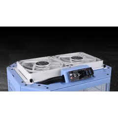 Корпус Thermaltake The Tower 300 Hydrangea голубой без БП mATX 8x120mm 6x140mm 2xUSB3.0 audio bott PSU