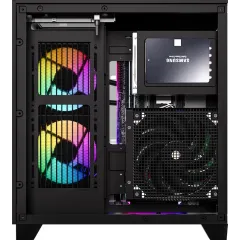 Корпус Formula Crystal Z9M черный без БП mATX 5x120mm 1xUSB3.0 audio bott PSU