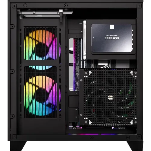 Корпус Formula Crystal Z9M черный без БП mATX 5x120mm 1xUSB3.0 audio bott PSU