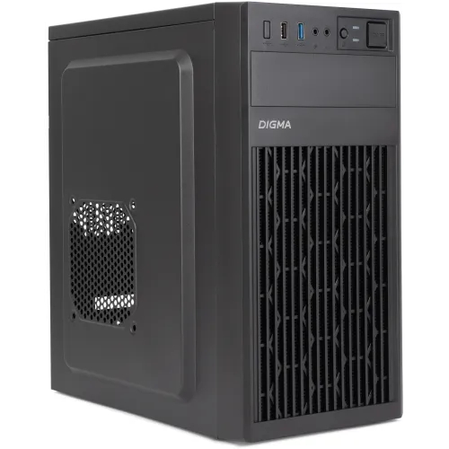 Корпус Digma DCC-MN302 черный без БП mATX 1x80mm 2x120mm 1xUSB2.0 1xUSB3.0 audio