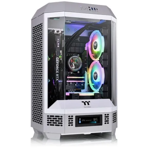 Корпус Thermaltake The Tower 300 Limestone серый без БП mATX 8x120mm 6x140mm 2xUSB3.0 audio bott PSU