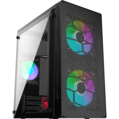Корпус Bloody BD-CC101 черный без БП mATX 1x80mm 1x92mm 2x120mm 2xUSB2.0 1xUSB3.0 audio