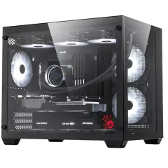 Корпус Bloody BD-CC108 черный без БП mATX 9x120mm 2xUSB3.0 audio bott PSU