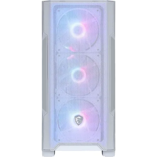 Корпус MSI MAG Forge M100R белый без БП mATX 2x120mm 2xUSB2.0 1xUSB3.0 audio bott PSU