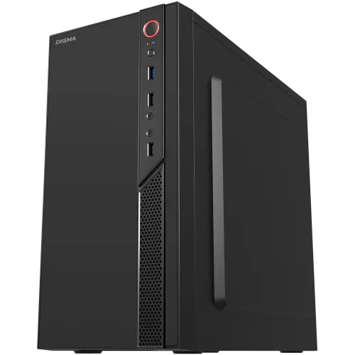 Корпус Digma DCC-MN306 черный без БП mATX 1x80mm 1x92mm 2x120mm 2xUSB2.0 1xUSB3.0 audio