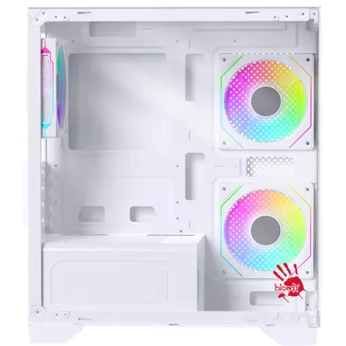 Корпус Bloody BD-CC103F белый без БП mATX 7x120mm 1xUSB2.0 1xUSB3.0 audio bott PSU