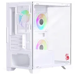 Корпус Bloody BD-CC103F белый без БП mATX 7x120mm 1xUSB2.0 1xUSB3.0 audio bott PSU