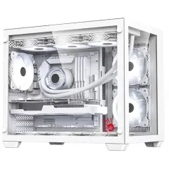 Корпус Bloody BD-CC108 белый без БП mATX 9x120mm 2xUSB3.0 audio bott PSU